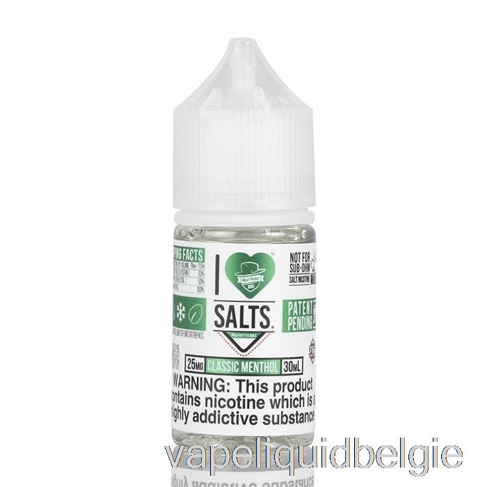 Vape Smaken Klassieke Menthol - Ik Hou Van Zouten - 30ml 25mg